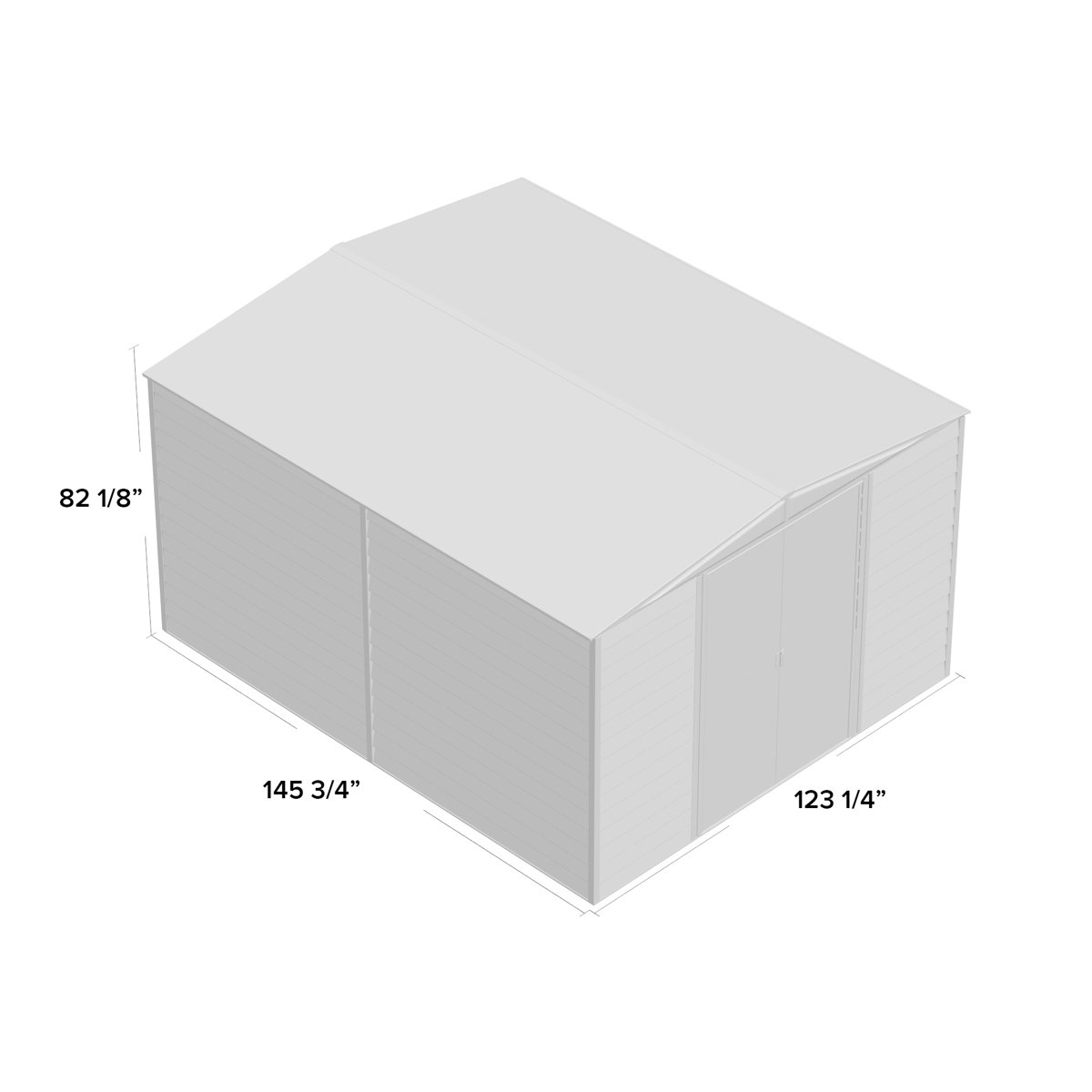 Arrow Woodridge 10 ft. W x 12 ft. D Metal Storage Shed & Reviews